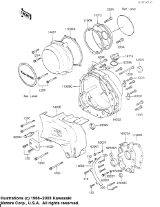 KZ700 Крышки двигателя