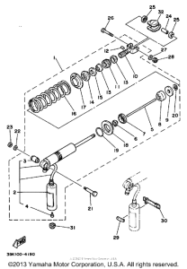 YZ80S (Motocross) Амортизаторы задние