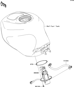 ZX600 Топливный насос