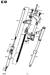 GP100 Вилка передней оси