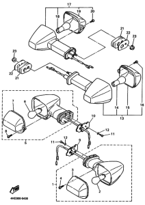 YZF750R Проблесковый световой сигнал