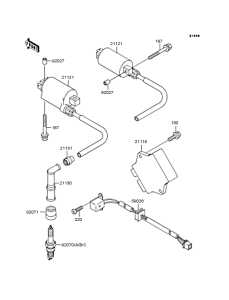 EX400 Катушка зажигания