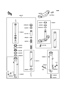 ZR250 Передняя вилка