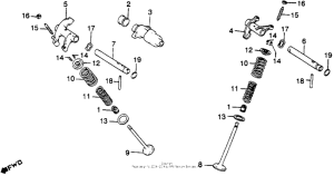 XR250R Распределительный вал и клапана