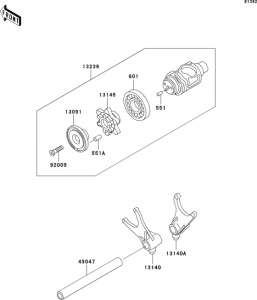  Валы и вилки переключения передач