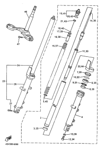 YZF1000R Передняя вилка