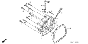 CG125ES Крышка картера правая