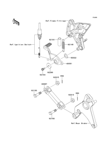 ZR1000 Педаль тормоза