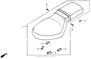 VT600C Сиденье