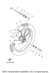 YZ85D Переднее колесо