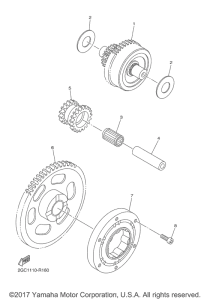 WR450F Муфта стартера