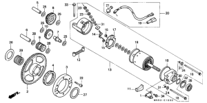 NX650 Стартерный мотор