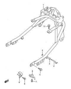 GSX750 Tail lamp bar