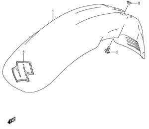 DR-Z250 Переднее крыло