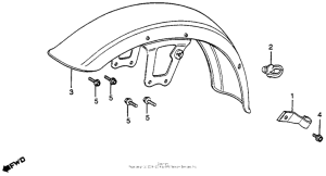 CB450S Переднее крыло