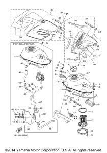 XT250D Топливный бак