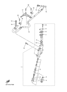 WR250X Задний торм цилиндр