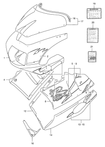 GSX-R400 Cowling body