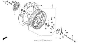 NSF100 Переднее колесо