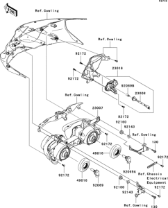 ZX600 Фара