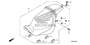 VT750C2 Сиденье