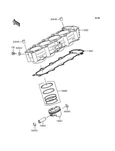 ZX600 Поршни