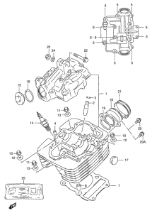 DR200 Головка цилиндров