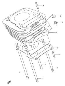 GN125 Цилиндр
