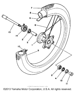 WR200RD Переднее колесо