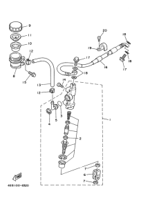 YZ250 Задний торм цилиндр