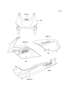  Decals(red)(ex500-f3)