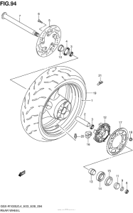 GSX-R1000Z Переднее колесо