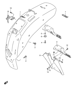 LS650 Заднее крыло