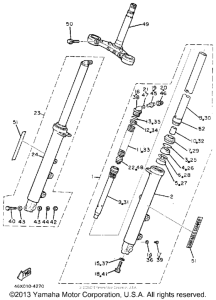FZ600UC Передняя вилка