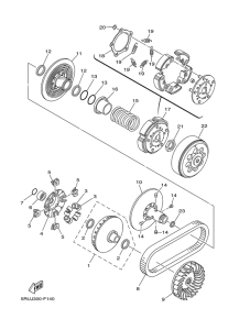 YP400 Сцепление