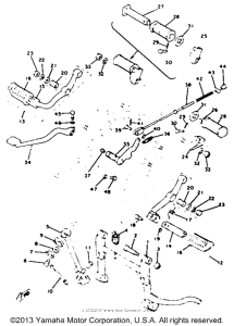 XS650_2F - 1979 Stand - footrest - brake pedal