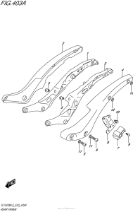 VL1500B Рама задняя часть
