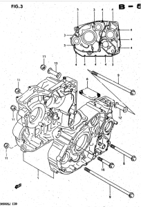 DR500 Картер двигателя