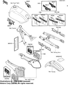 KDX80 Наклейки