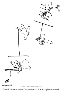 TZ250J Handle switch - lever