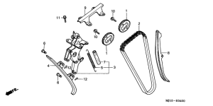 CBX750P2 Цепь грм / натяжное устройство
