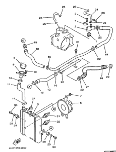 YP250 Radiator. hose