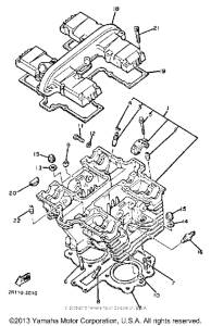 XS400RK Головка цилиндров