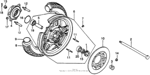 GL1000 Переднее колесо