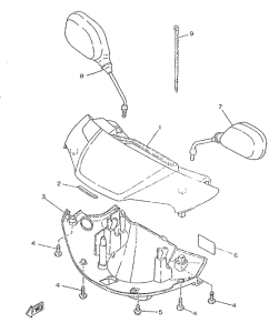 YA50R Обтекатель 1