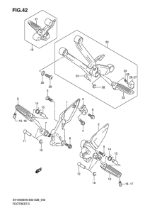 SV1000 Подножки