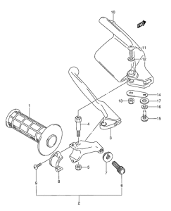 RMX250 Left knuckle cover