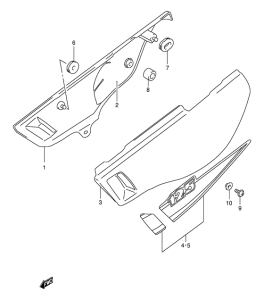 DR125 Обтекатель задний