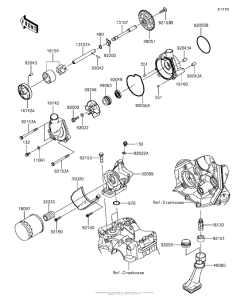 ZX636 Масляный насос и фильтр