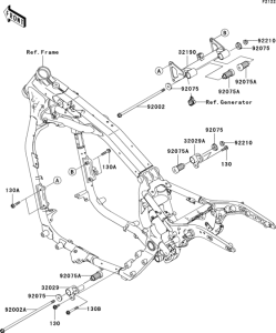 VN1600 Engine mount(a1 / a2)